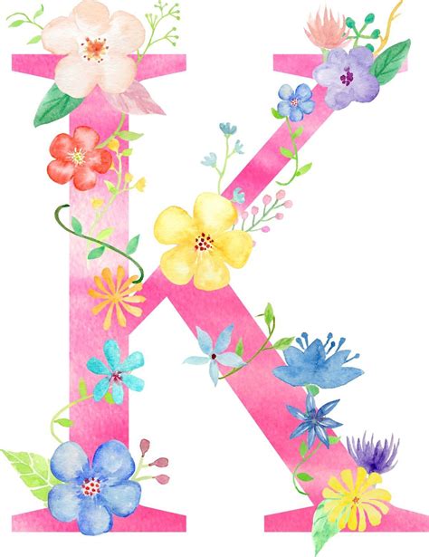 Flower Alphabet Letters To Print