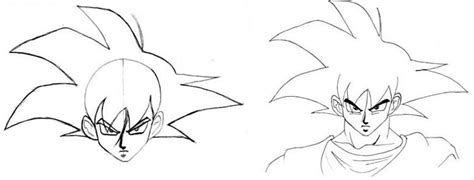 Imagenes para dibujar a lapiz faciles de goku Imagui