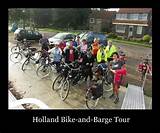 Images of Bike And Barge In Holland