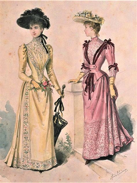 La Mode Illustree 1890 1890s Fashion Gilded Age Fashion