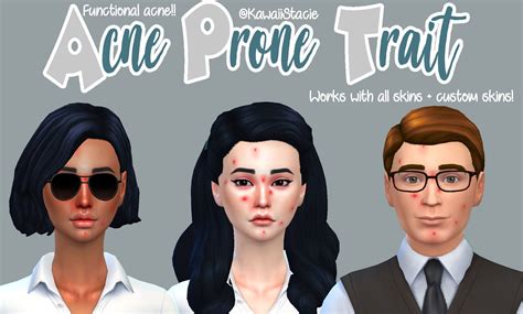 Mod The Sims Functional Acne Mod Sims 4 Mods Sims 4 Traits Sims