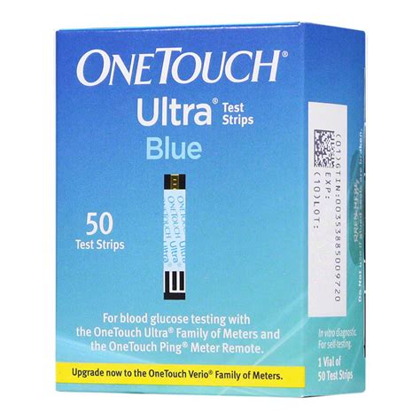 Buy One Touch Ultra Blue Diabetic Test Strips Box Of 50 Online