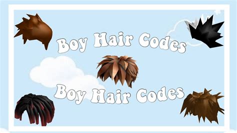 Roblox Hair Id Codes Boy Roblox Hair Codes For Boys 06 2021 Roblox