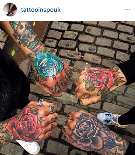 Browse our huge collection from skeleton, butterfly, rose to praying hands tattoo. Friendship hand rose tattoos | Rose tattoos, Rose hand ...