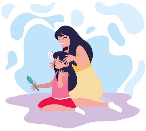 Download Mother Brushing Daughters Hair 666967 - Download Free ...