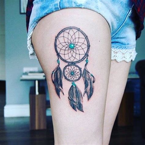 31 Dreamcatcher Tattoos On Thigh Inspiring Ideas For 2024