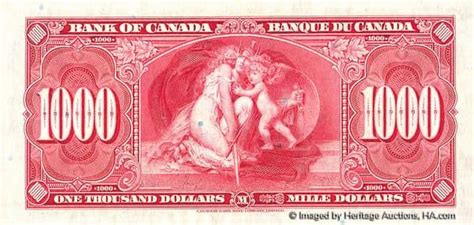 Billete 1000 Dollars 1937 Canadá Valor Actualizado Foronum