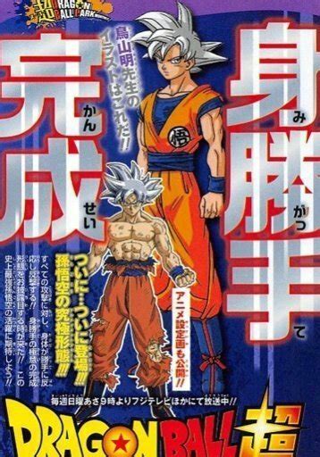 Goku Mastered Ultra Instinct Manga Color