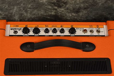Orange Rocker 30 1x12 Tube Combo Amplifier W Footswitch And Reverb