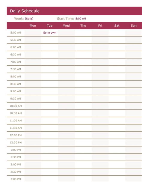 Daily Planner Free Printable Sheets Templates Printable Download
