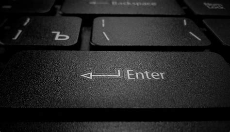 Black Keyboard Enter Button Hd Wallpaper Wallpaper Hot Unique