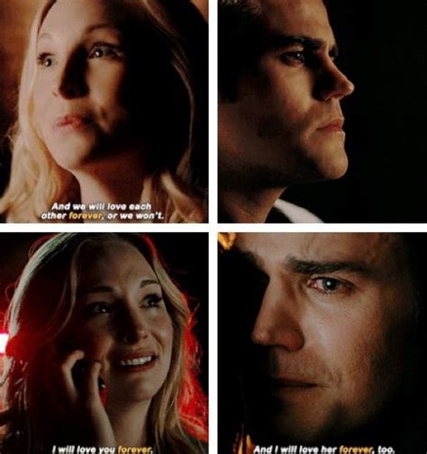 .vampire diaries #the vampire diaries quotes #thevampirediaries #stephan #elena gilbert #damon #salvator #stefan salvatore #damon salvatore when you are in love with two persons, choose the second one you fell in love with, because if you had truly loved the first, you wouldn't have fallen for. they WILL love eachother forever. steroline | Vampire ...