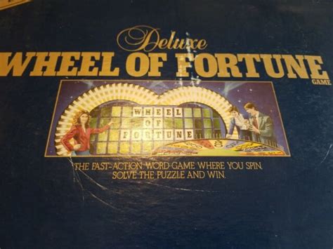 Vintage Vtg Deluxe Wheel Of Fortune Board Game 2nd Edition Pressman