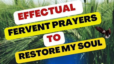 Effectual Fervent Prayers To Restore My Soul Youtube