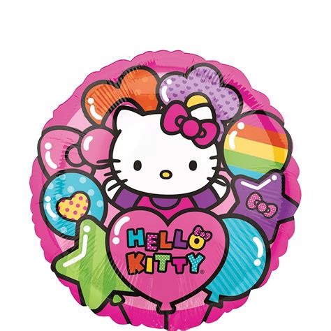 Rainbow Hello Kitty 2nd Birthday Balloon Bouquet 5pc Party City