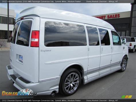 2012 Chevrolet Express 1500 Awd Passenger Conversion Van Summit White