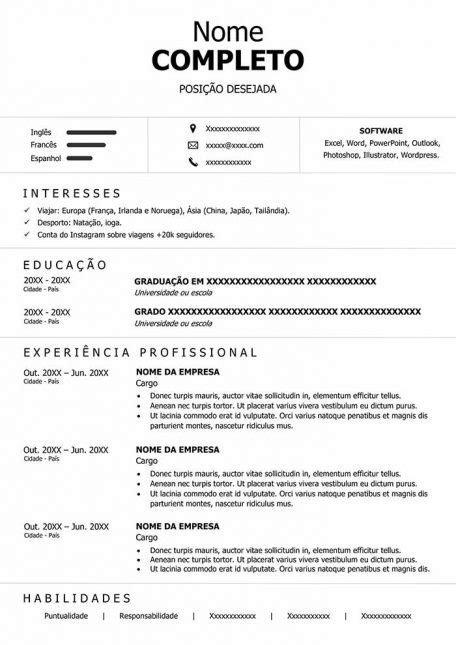 Como Fazer Um Bom Currículo Em 2023 Passos Modelos