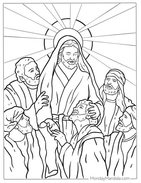 Coloring Pages Healings Of Jesus