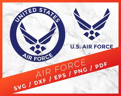Us Air Force Svg Files United States Us Air Force Svg Etsy