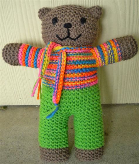 Mother Bear Knitting Wo Needing To Sew Seams Teddy Bear Knitting