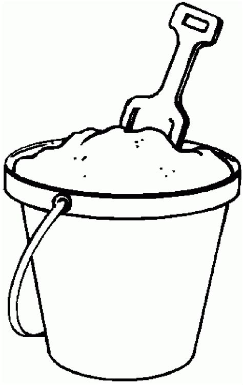 Bucket Coloring Page - Coloring Home