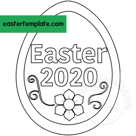 Easter 2020 Coloring Page Easter Template