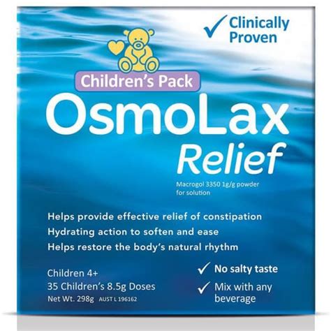 Buy Osmolax Relief Macrogol Osmotic Laxative Powder Childrens Pack 35
