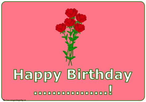 Custom Greetings Cards For Birthday 🌼 Flowers Happy Birthday