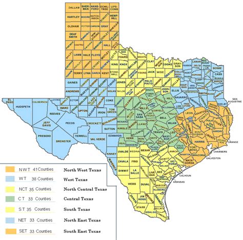 Texas County Map With Cities Texas Is So Vast We Are Setting Up Seven