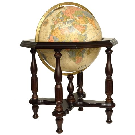 Statesman Antique Globe 51cm Antique Ocean World Globe Replogle