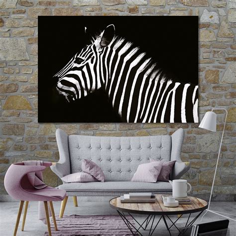 Zebra Canvas Set Zebra Wall Art Zebra Print Zebra Wall Decor Etsy