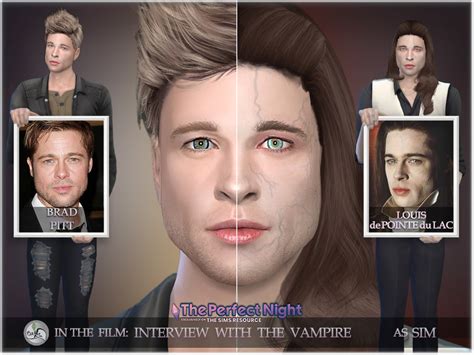 Sim Brad Pitt As Vampire Louis By Bakalia At Tsr Sims 4 Updates