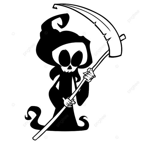 Grim Reaper Scythe Clipart Hd Png Cartoon Grim Reaper With Scythe