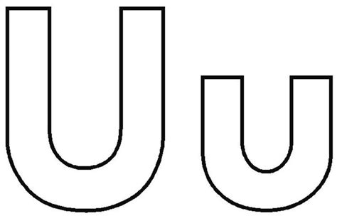 Uppercase And Lowercase U Alphabet Coloring Pages Free | Abc coloring