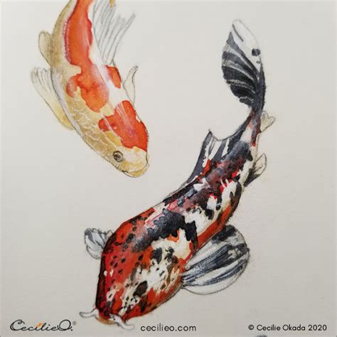 Koi Fish Watercolor Tutorial How To Paint Vibrant Movement