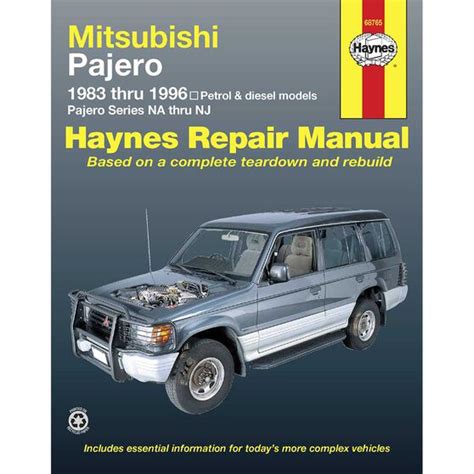 Haynes Car Manual For Mitsubishi Pajero 1983 1996 68765 Supercheap Auto