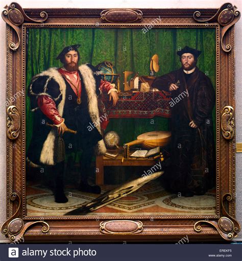 The Ambassadors By Hans Holbein The Younger German Artist And Stock