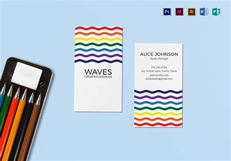 Scroll to locate the business card preset with the most common size for your geographic region. Simple Creative Business Card Template in PSD, Word ...