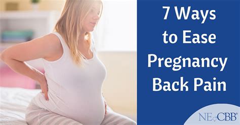 7 Ways To Ease Pregnancy Back Pain Ne Cord Blood Bank