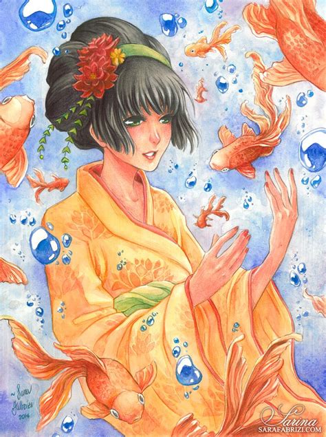 Goldfish By Sarafabrizi On Deviantart Goldfish Anime Drawings