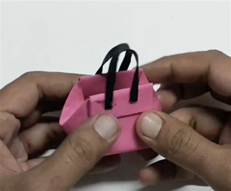 Cute Mini Paper Handbag Easy Origami Tutorial