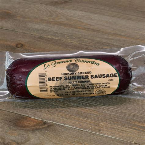 Beef summer sausage, made with ground beef, is easy to make at home in the oven or smoker. Meal Suggestions For Beef Summer Sausage : Beef Slicing Summer Sasuage No Garlic - You can also ...