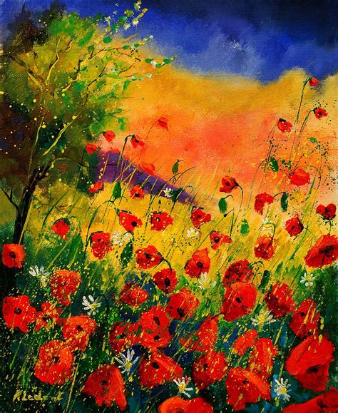 Red Poppies 45 Painting By Pol Ledent Fine Art America