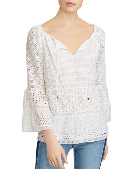 Ralph Lauren Eyelet Tunic Top Women Bloomingdales Women Tunic Tops