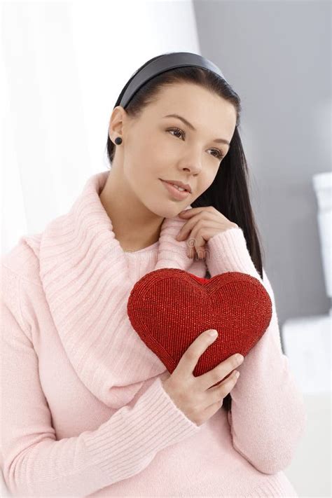 Young Woman In Love Stock Photo Image Of Pink Color 28598954