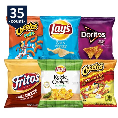 Frito-Lay Bold Mix Variety Snack Pack, 35 Count - Walmart ...