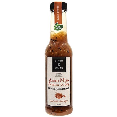 Birch And Waite Asian Sesame Soy And Ginger Dressing 250ml Woolworths