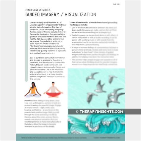 Printable Guided Imagery Exercises