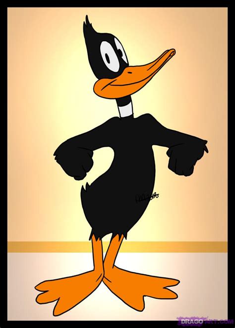 How To Draw Daffy Duck Step By Step Cartoons Cartoons