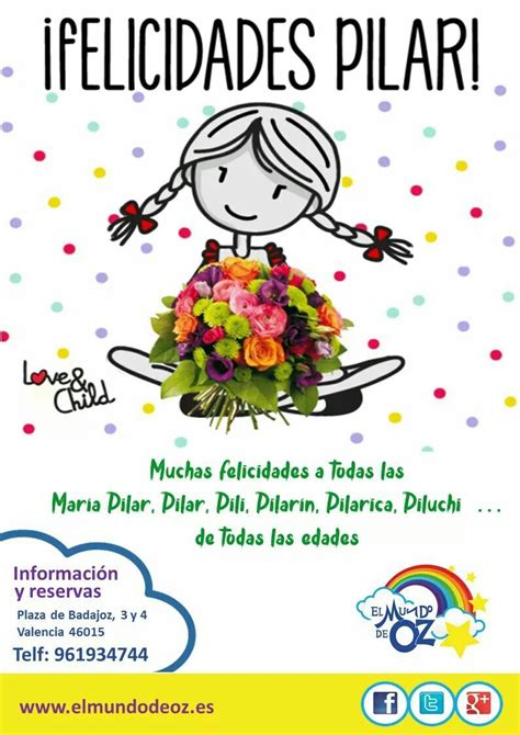 Felicidades A Todas Las Pilares Felicitaciones De Santo Gratis